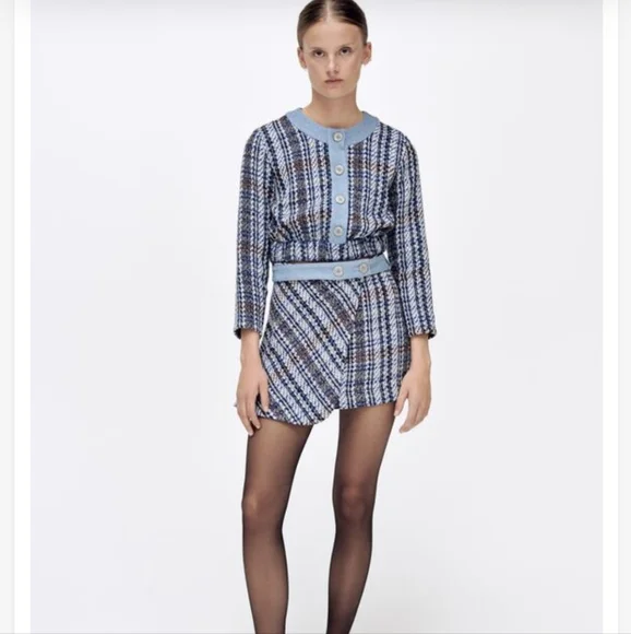 ✨Brand new Zara Combination Textured Crop Top(ONLY) - Picture 1 of 7